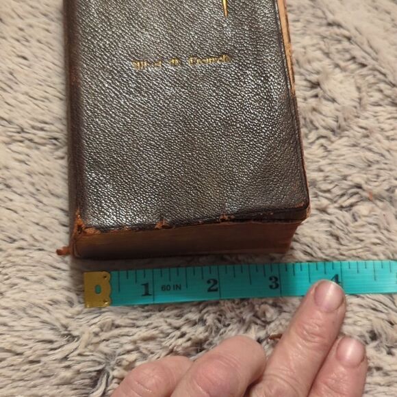 1895 Leather Danish Song Book - Picture 4 of 13